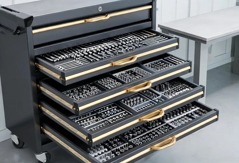 Stack-On professional rolling cabinet