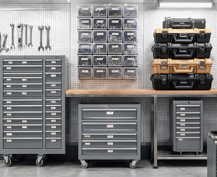 Tool storage application wall