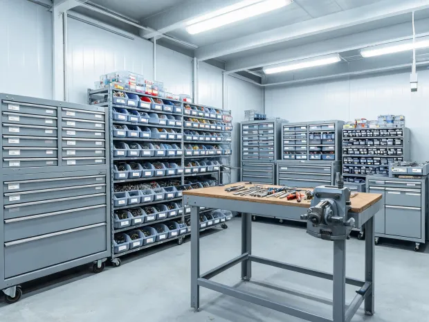Manufacturing maintenance tool room