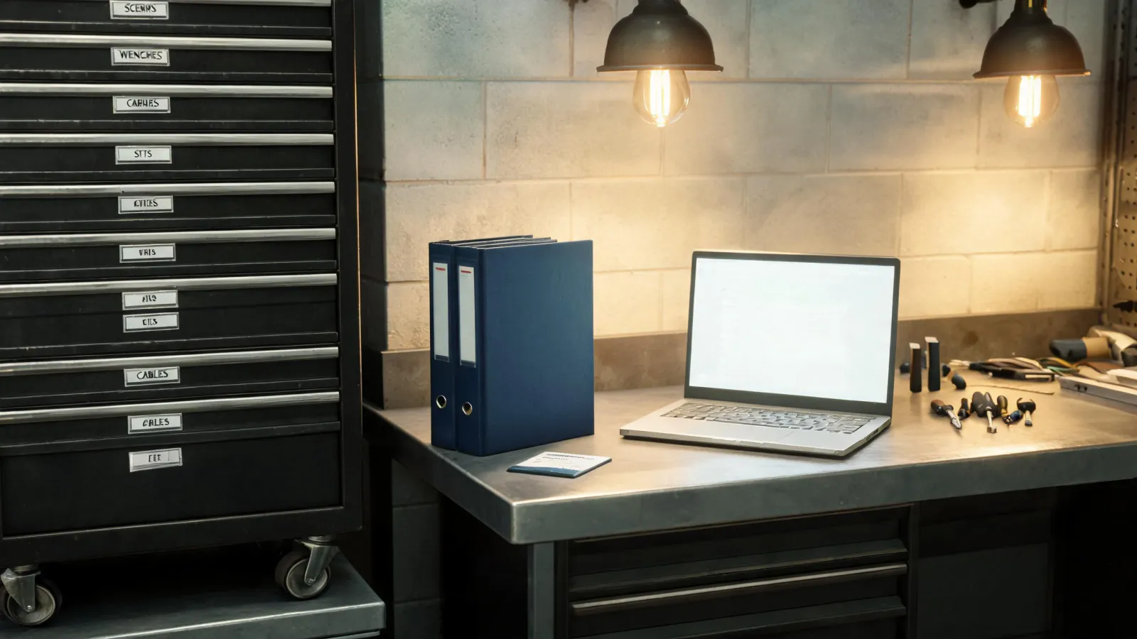 Organized Stack-On service workspace
